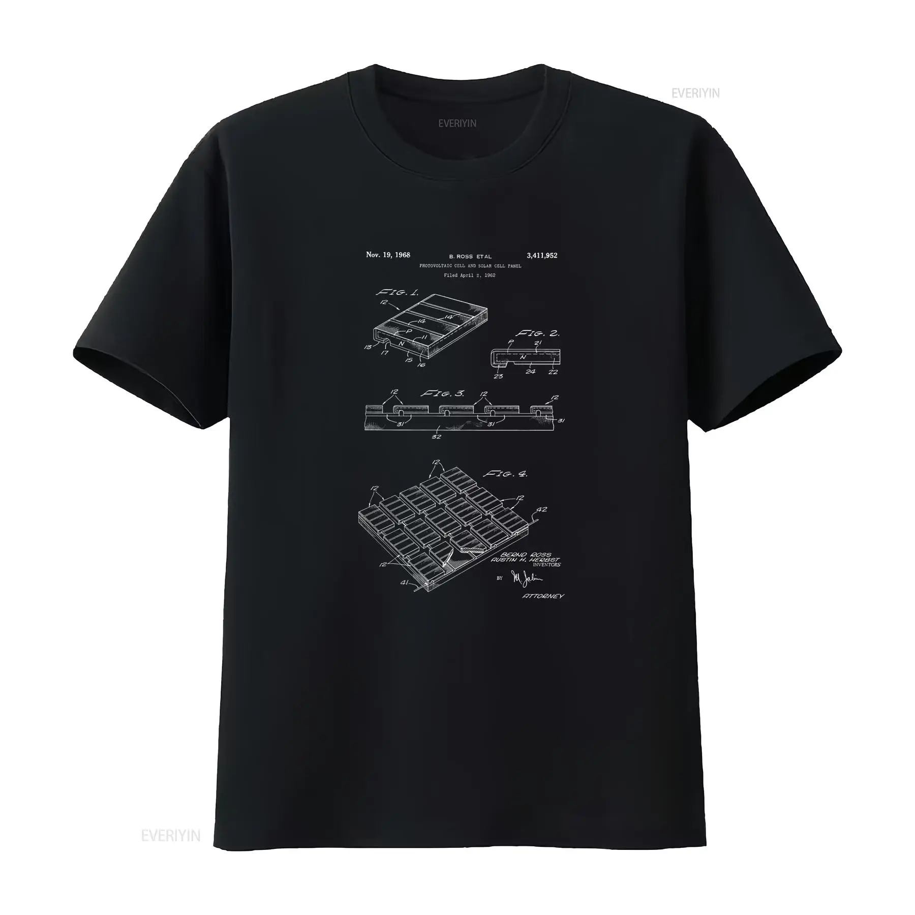 Renewable Energy Graphics - Camiseta com estampa de painel solar,